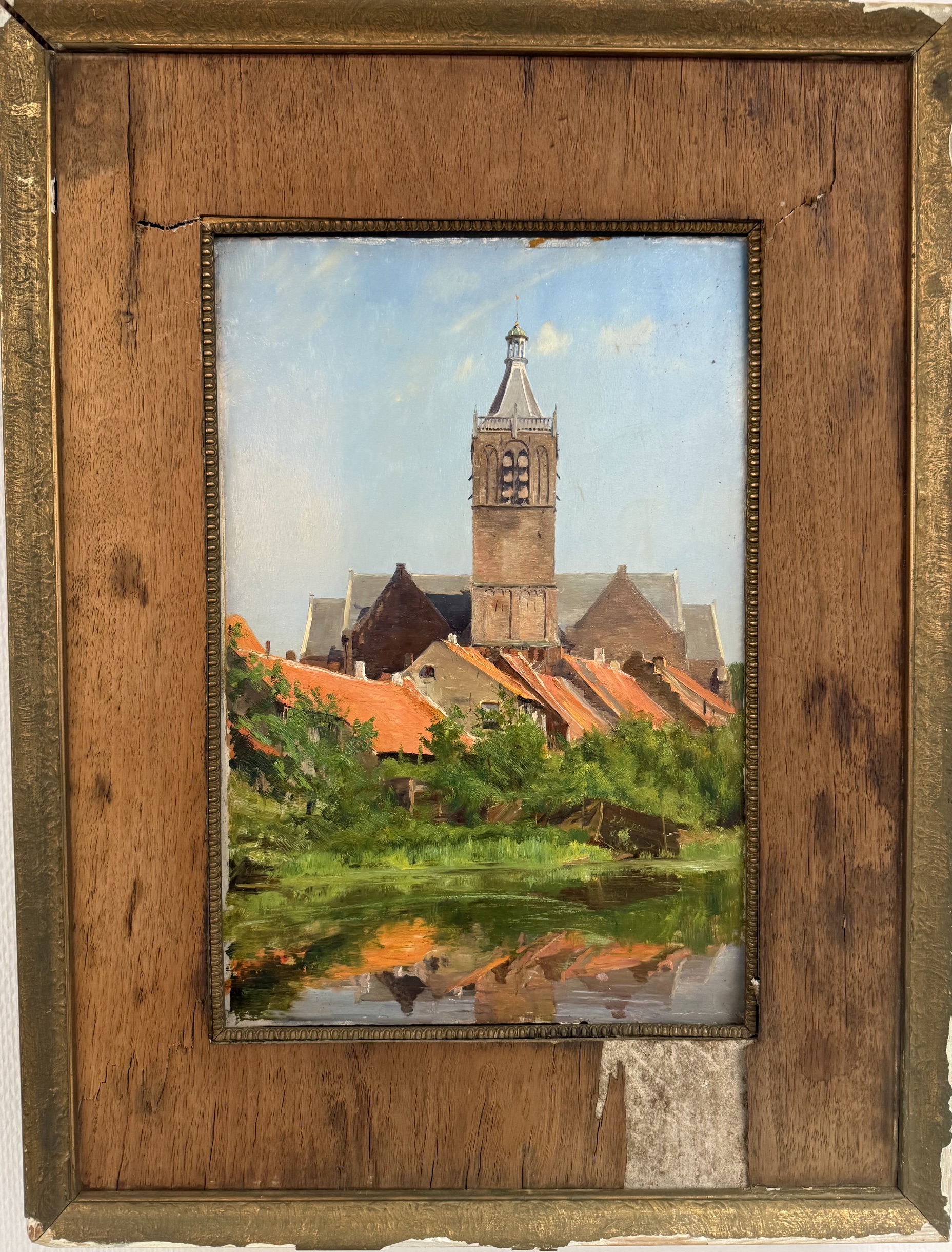 Schilderij Grote Kerk Overschie op AC